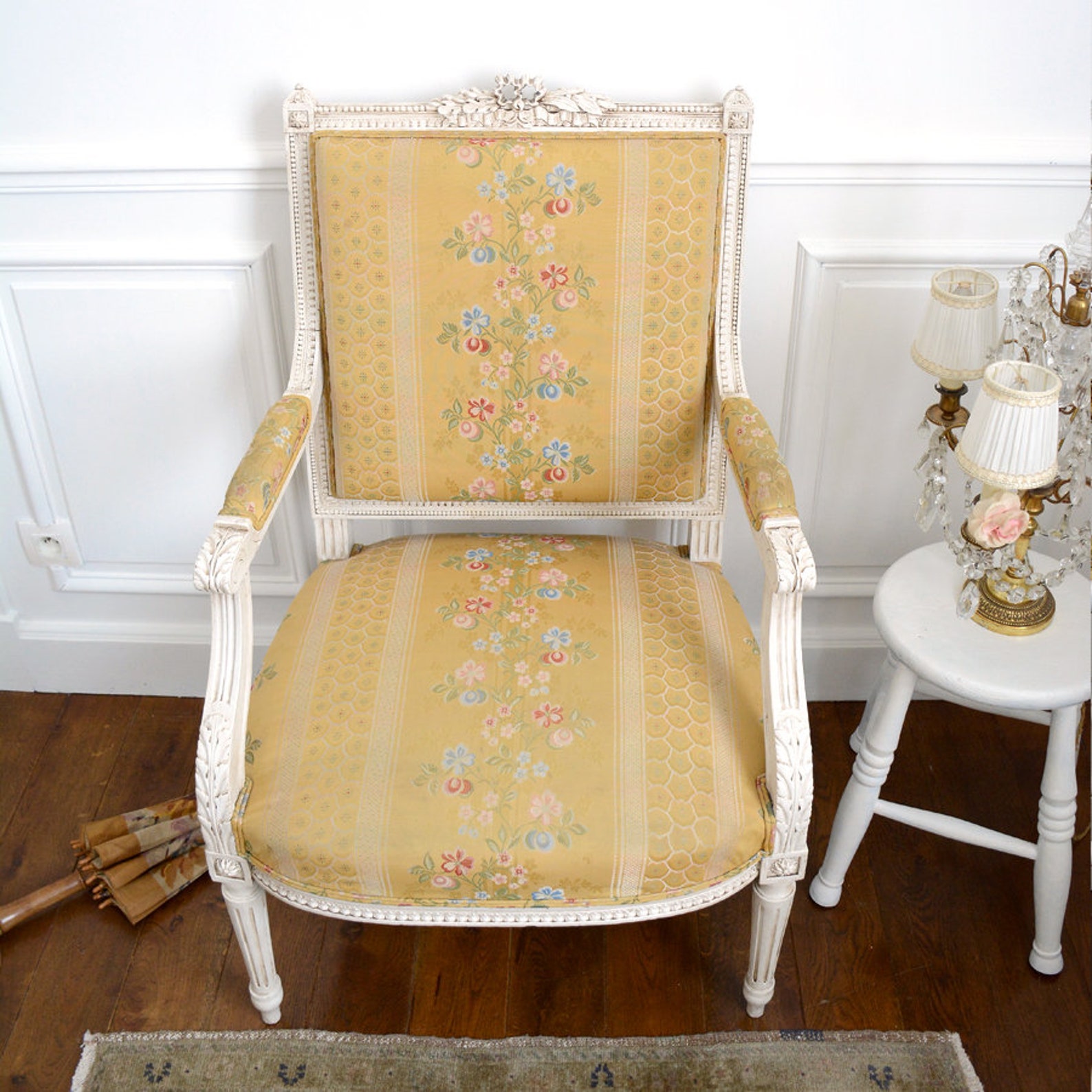 Stunning Vintage French Arm Chair Etsy