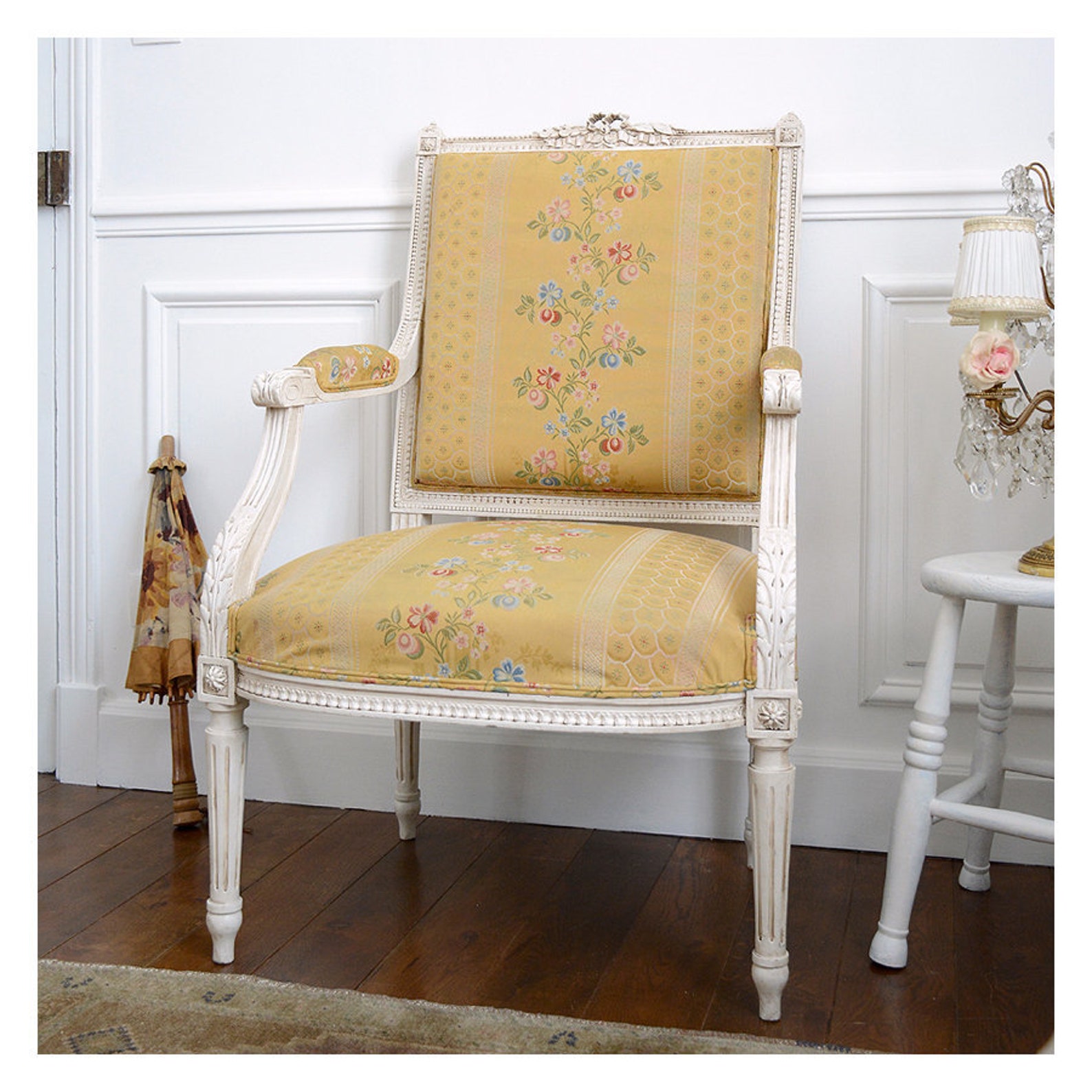 Stunning Vintage French Arm Chair Etsy