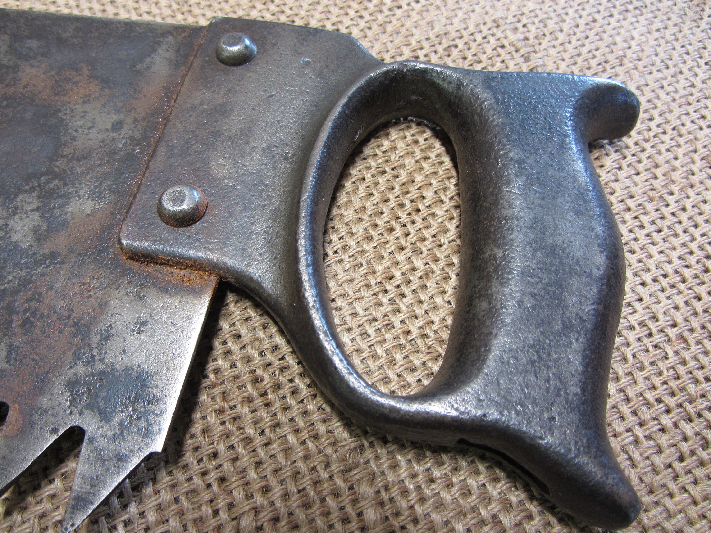 Vintage Cast Iron & Metal Ice Saw Antique Old Iron Farm Equipment Ice