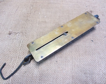 Vintage Hanging Detecto Brass 100# Scale #4100 - Antique Old Metal Farm Brass Metal Tool Tools Primitive Shabby 10982