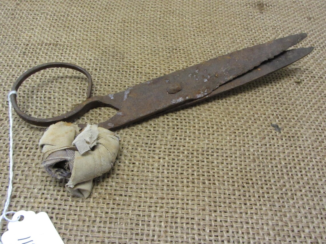 Rare Vintage Hand Forged Scissors: Antique Kitchen Decor 11056 - Etsy