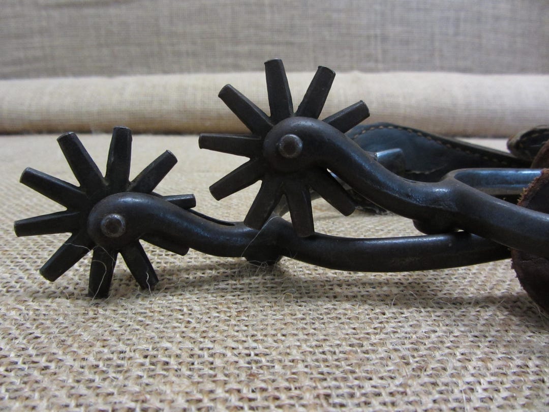 Spur Set Vintage North Judd Iron Spur Set With Straps 11296 - Etsy