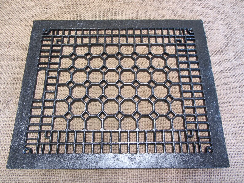 Vintage Cast Iron Register Grate Antique Old Heat Vent Furnace Hardware
