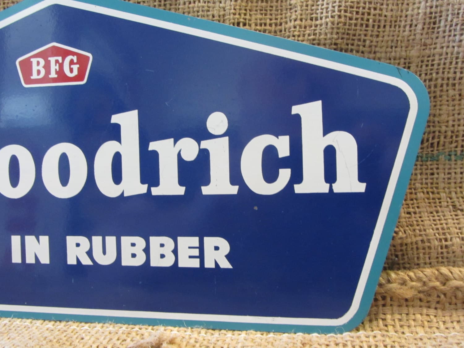 Vintage B.F. Goodrich Tires Metal Sign - Auto Garage Decor 9670 - Etsy