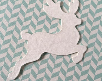 8 Purely Pulp Deer, 4 inches long