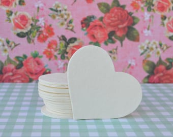 15 Purely Pulp Small Hearts, 2 inches across