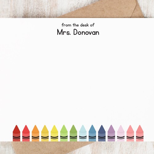 Personalized Notecard Set / Set of Flat Personalized Etsy