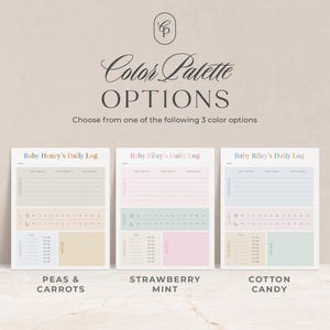 Personalized Baby Daily Log Notepad | Custom Feeding Sleep Diaper Tracker Pad, Infant Schedule, Newborn Gift for New Mom image 5