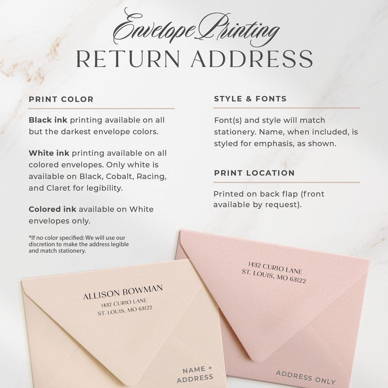 Personalized Thank You Cards W/ Envelopes | Custom Folded Stationery ...