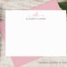 Personalized Notecard Set / Personalized Stationery Set / Stationary Note Card Set / Pretty Monogram Elegant Girly // ROSALINA MONOGRAM FLAT 