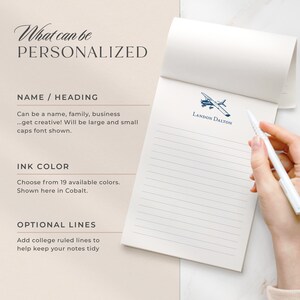 Personalized Pilot Notepad | Custom Cessna Airplane Stationery Note Pad ...