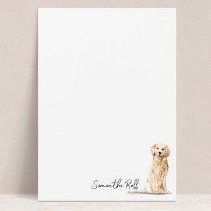 Personalized Dog Notepad, Custom Dog Breed Note Pad, Gift for Dog Mom, Dad, Vet, Golden Retriever, Lab, Doodle, Frenchie, Yorkie - Dogs Pad