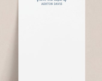 Personalized Notepad w/ Contact or Quote | From the Desk Of Note Pad Custom Stationery, Business Stationary Gift for Him Her Men Women