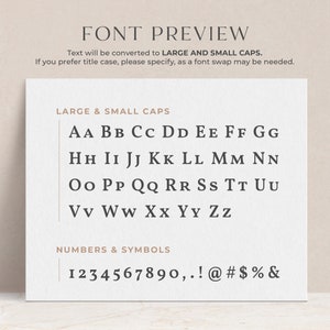 K&ouml;nnte beinhalten: Vorschau der Schriftart, die Gro&szlig;- und Kleinbuchstaben, Zahlen und Symbole zeigt. Die Schriftart ist eine Serifenschrift mit einem klassischen Stil.