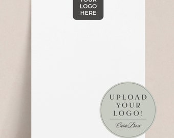 Custom Logo Notepad | Personalized Note Pads Business Stationery, Branded Company Office Client or Employee Gifts, Your Logo Here