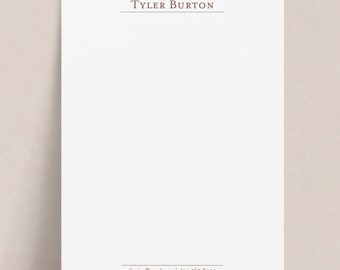 Personalized Business Notepad for Men | Custom Stationery Notes Pad W/ Contact Info or Quote, Office Desk Client Gift for Him Her Work