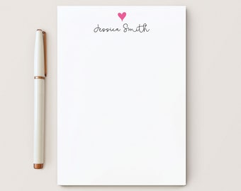 Cute Heart and Script Name Personalized Thank You Notes for - Etsy
