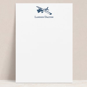Vintage Cessna Notepad, Personalized Notepad w/ Cessna Sketch & Name, Gift for Pilot, Dad, Grandpa, Aviation Enthusiast, Travel, Cessna Pad