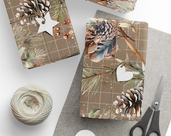 Rustikales Blumengeschenkpapier: Umweltfreundliche Geschenkverpackung