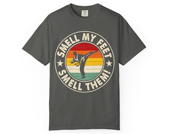 Grillig uniseks T-shirt - 'Smell My Feet'