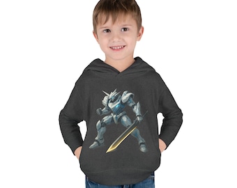 Sudadera con capucha de forro polar futurista para niños pequeños, ropa de abrigo para niños, inspirada en el anime, regalo de cumpleaños, ropa acogedora para el invierno.