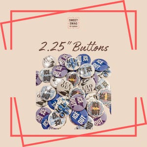 2.25" Social Justice Button Pin | Ice Out | Handmade Statement Pin | Minnesota Made