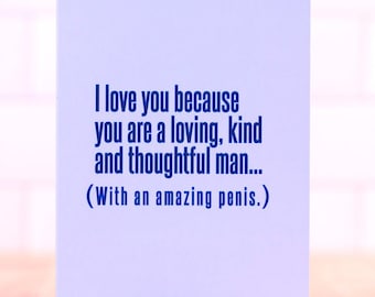 I love you because... Love Card.