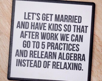 Algebra instead of relaxing… Drink Coaster
