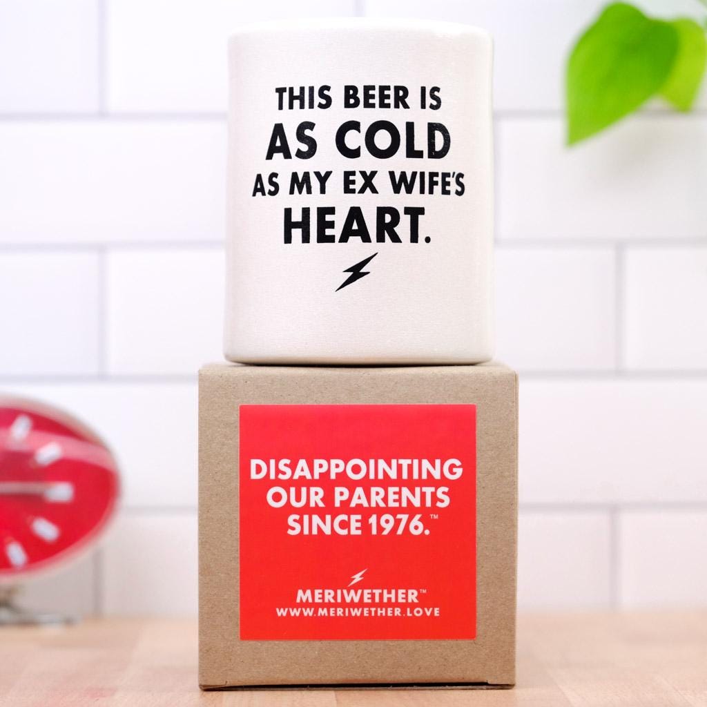Cold as My Ex Wife's Heart Vintage Beer Koozie - Etsy