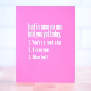Nice butt... Love Card.