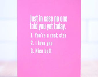 Nice butt... Love Card.