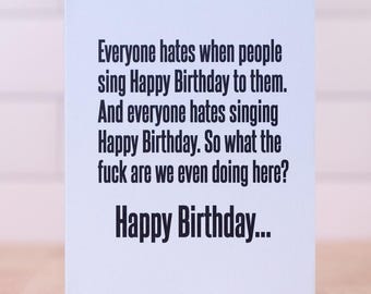 Happy Birthday Song... Birthday Card