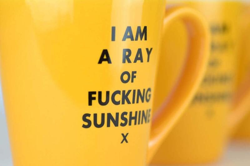 Spoontiques Big Ray of Sunshine Travel Mug Yellow