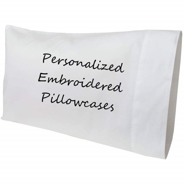 Embroidered Pillowcases Etsy