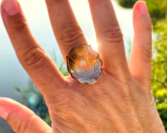 beautiful statement ring from an Indonesian spoon