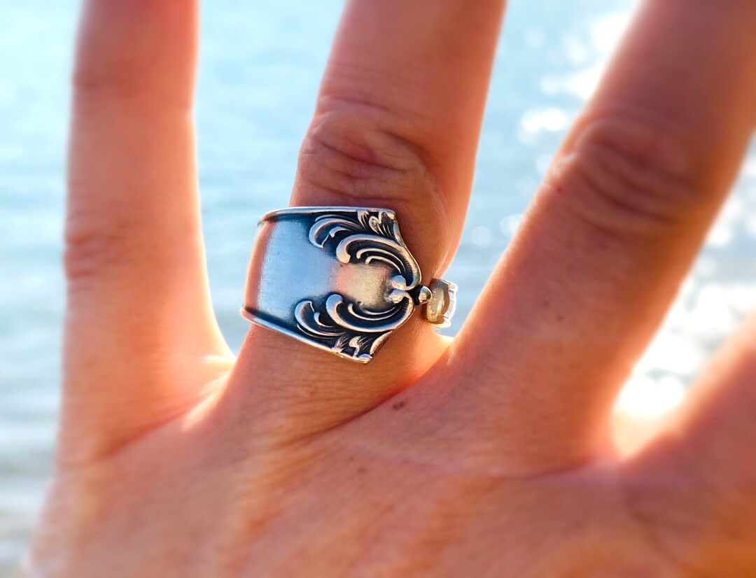 Cutlery Jewelry Beautiful Ring Made From a Silverplated Etsy