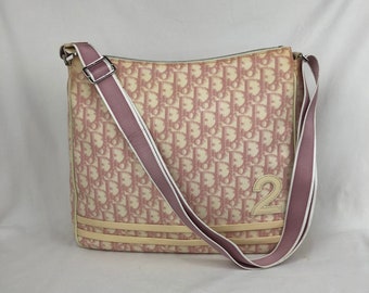 Christian Dior Trotter Canvas Hand Bag Pink BO D 0014 Auth bs5416  ref.929331 - Joli Closet