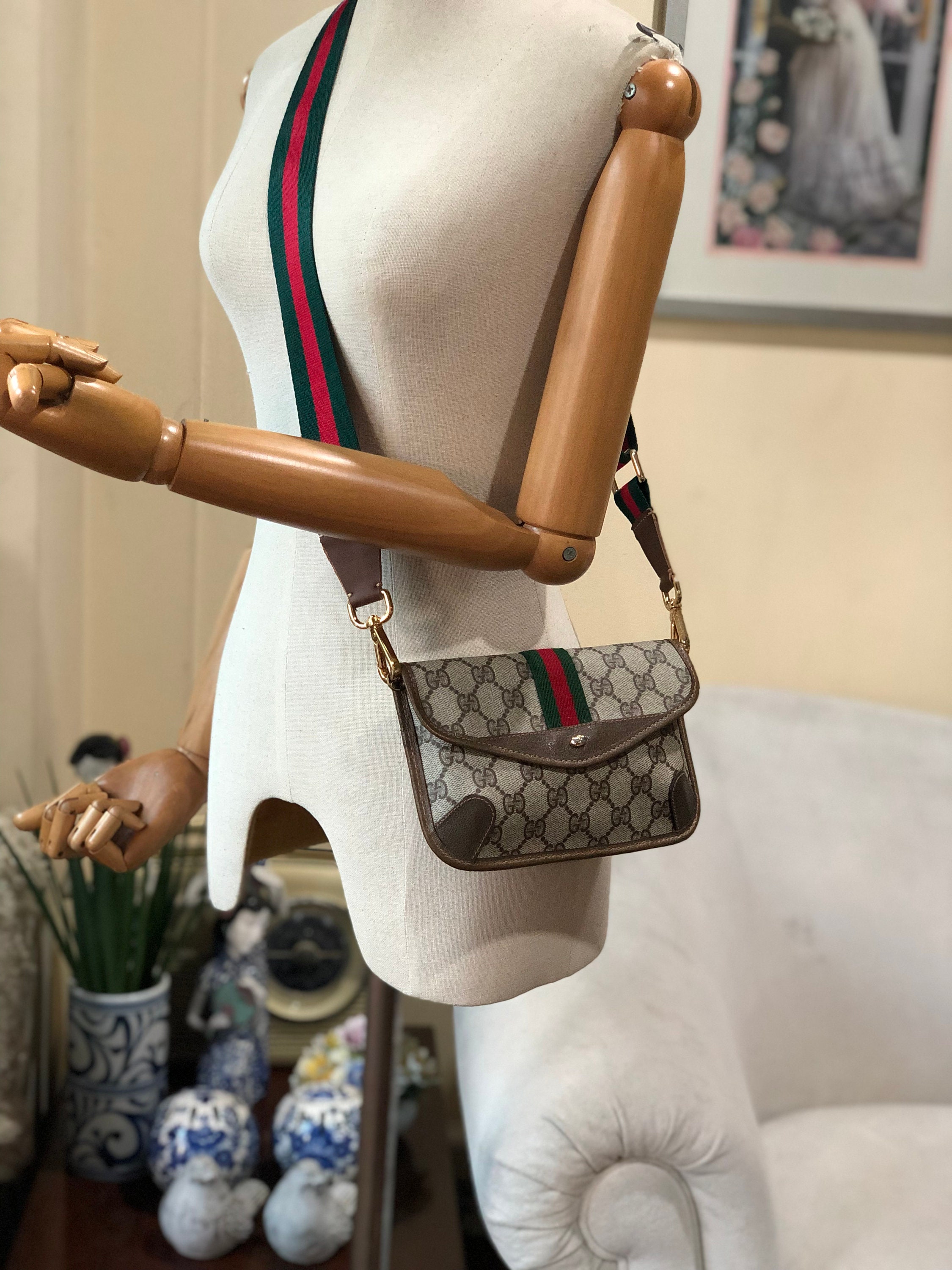 GUCCI Sherry line mini Boston bag Vintage