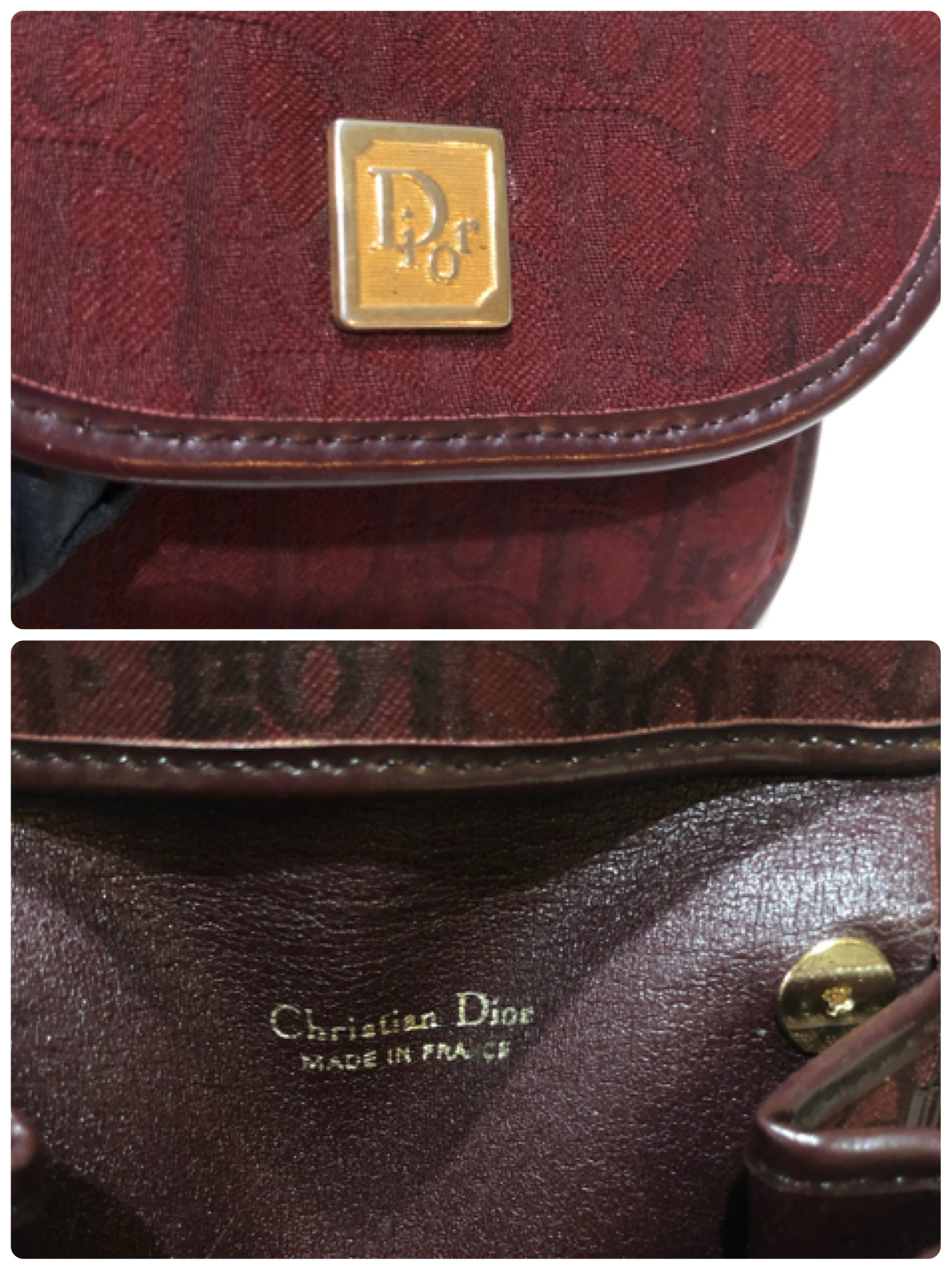 Christian Dior Vintage Coin Purse Authentic Red Trotter Etsy