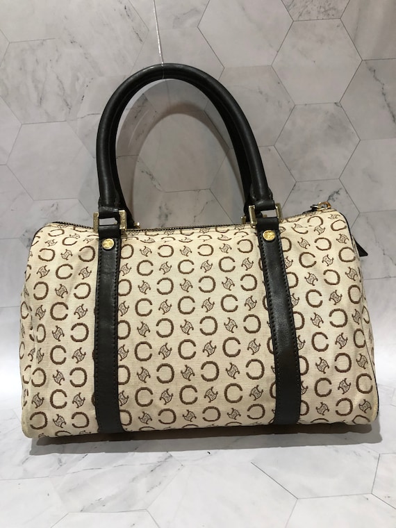 Celine Macadam Boston Bag Brown