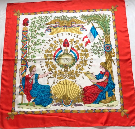 Hermes Silk Scarf 1789 Liberte Egalite Fraternite Rep… - Gem