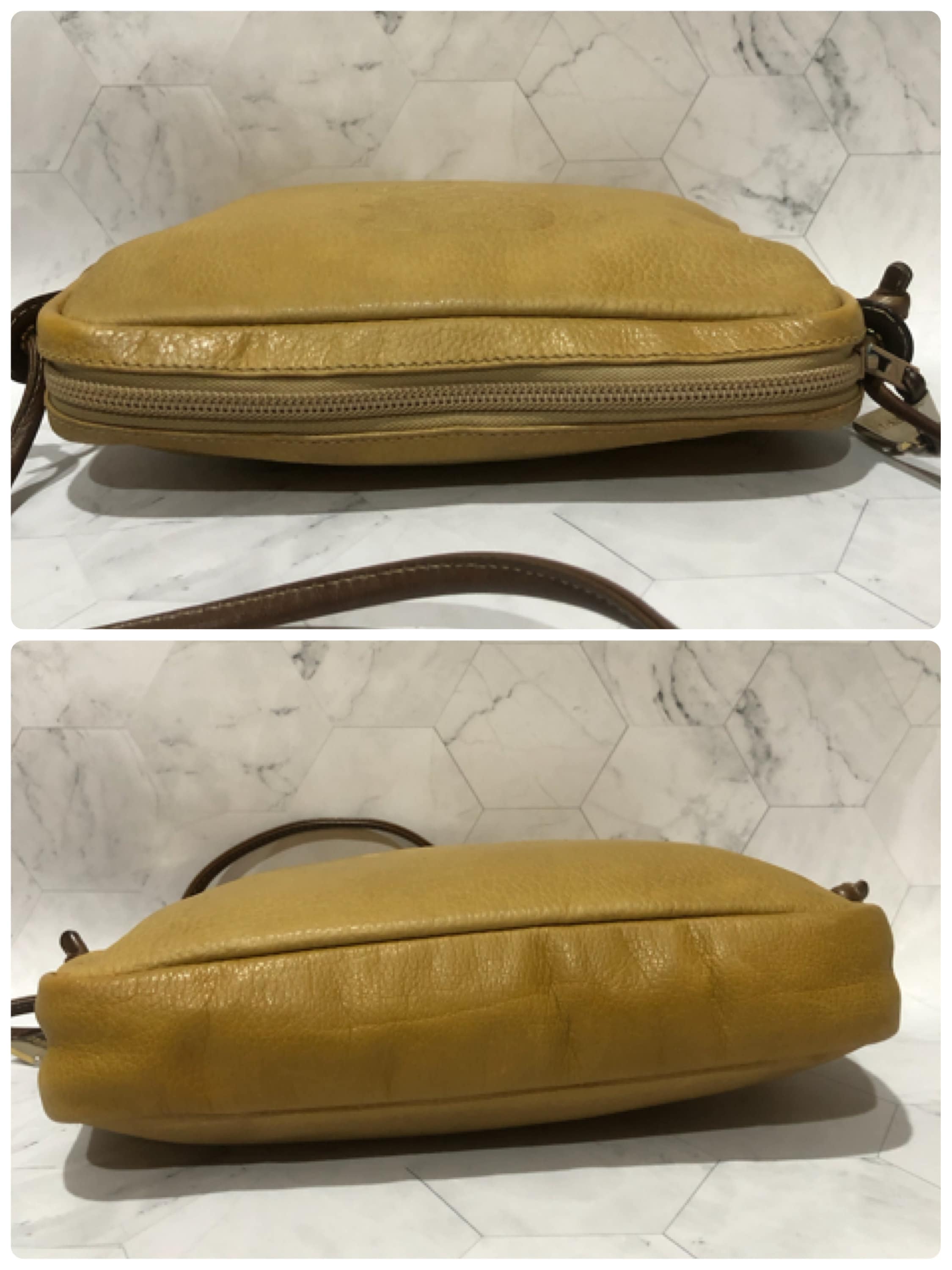 Leather crossbody bag Loewe Yellow in Leather - 27979792