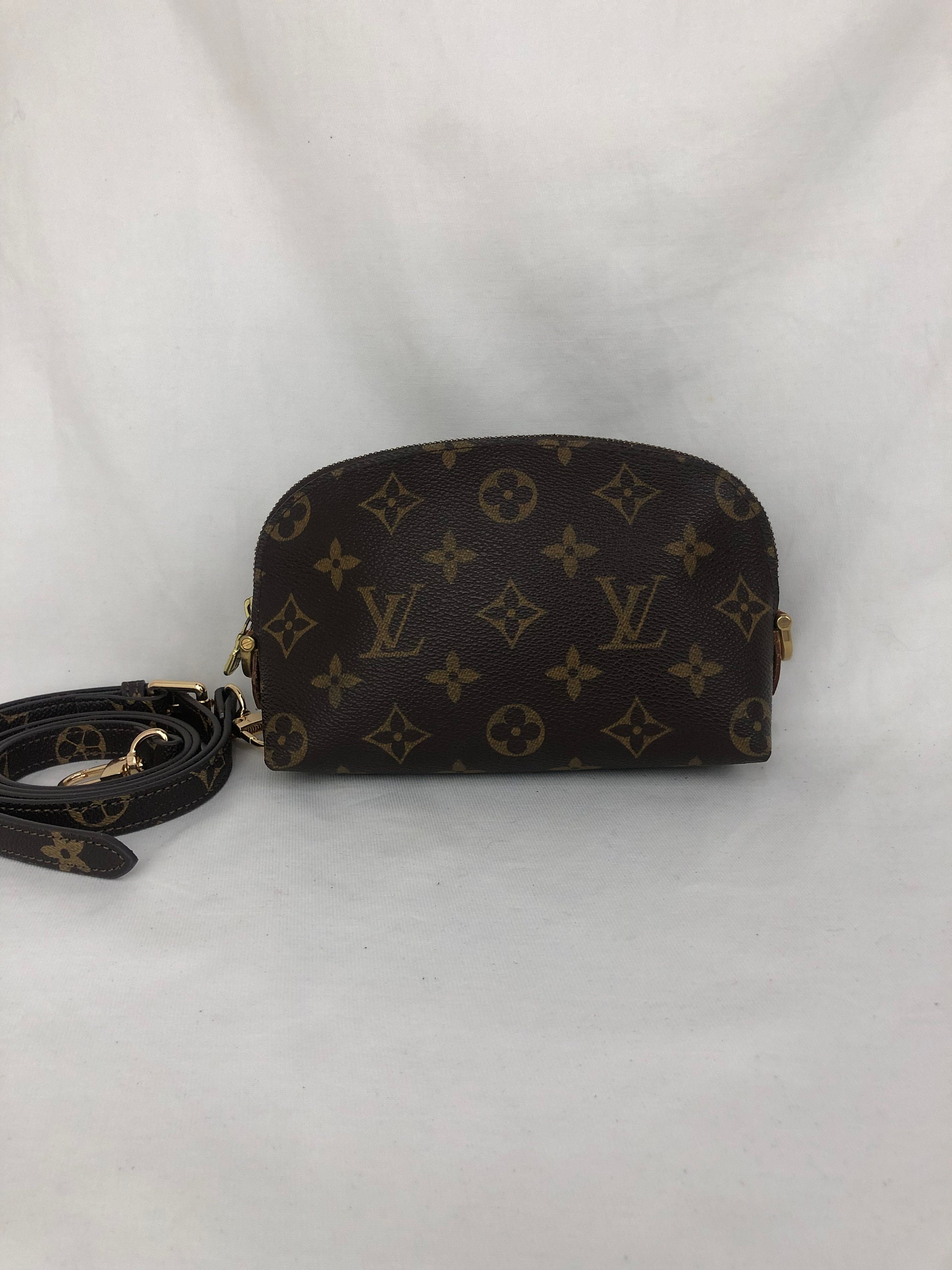 Pre-owned LOUIS VUITTON Monogram Cosmetic bag M47522 Brown