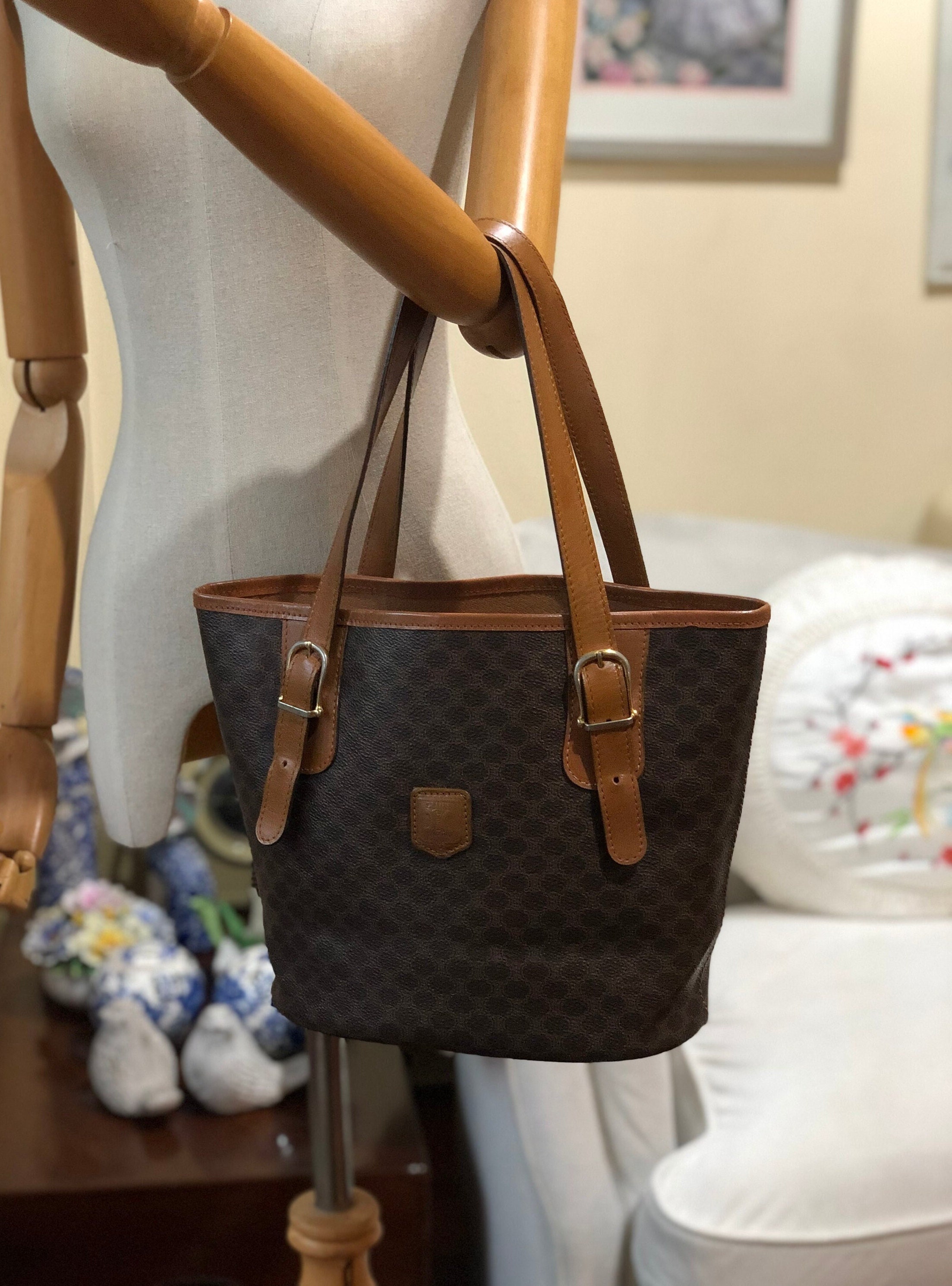 RvceShops Revival, Brown Celine Macadam Handbag