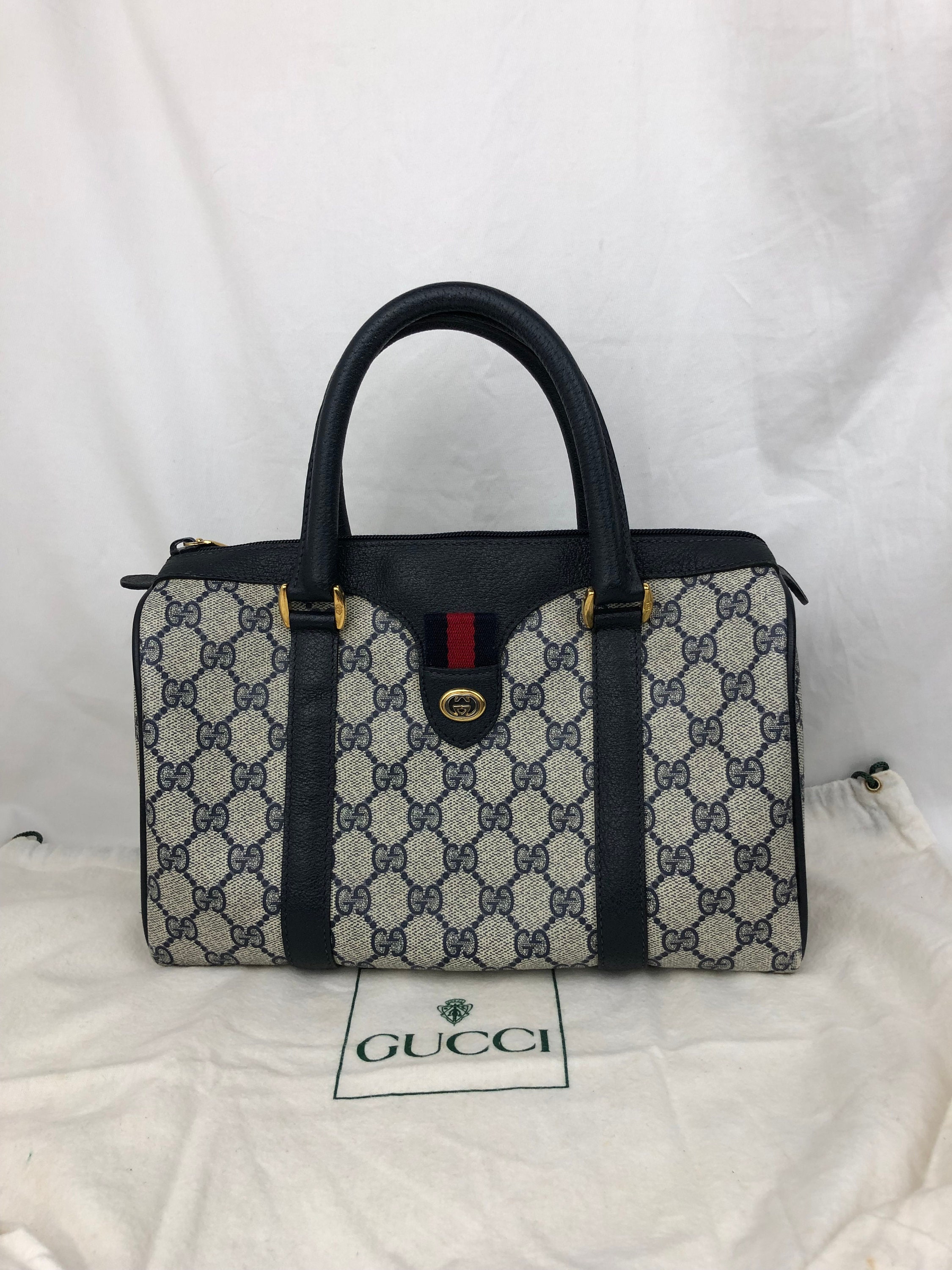 Gucci, Bags, Gucci Vintage Slim Pochette Shoulder Bag Gg Monogram Canvas  Small