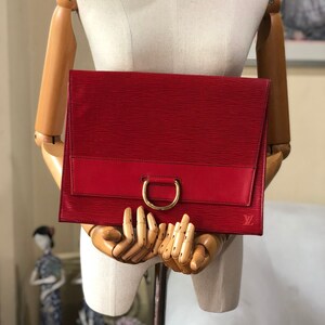 Louis Vuitton Vintage Louis Vuitton Pochette Lena Red Epi Leather