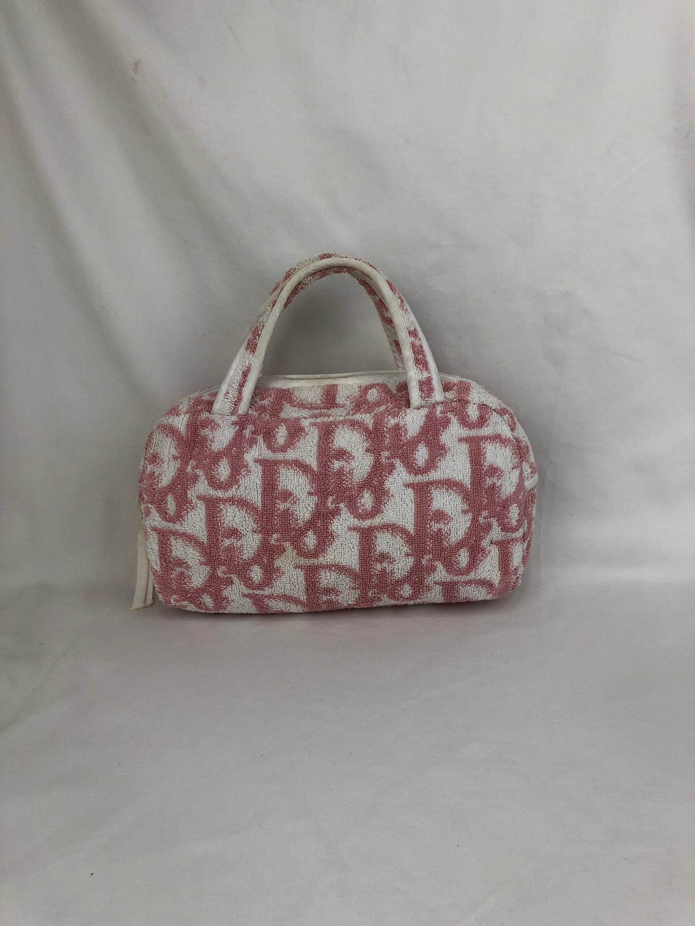 SOLD* Vintage Dior Monogram Pink Boston Bag