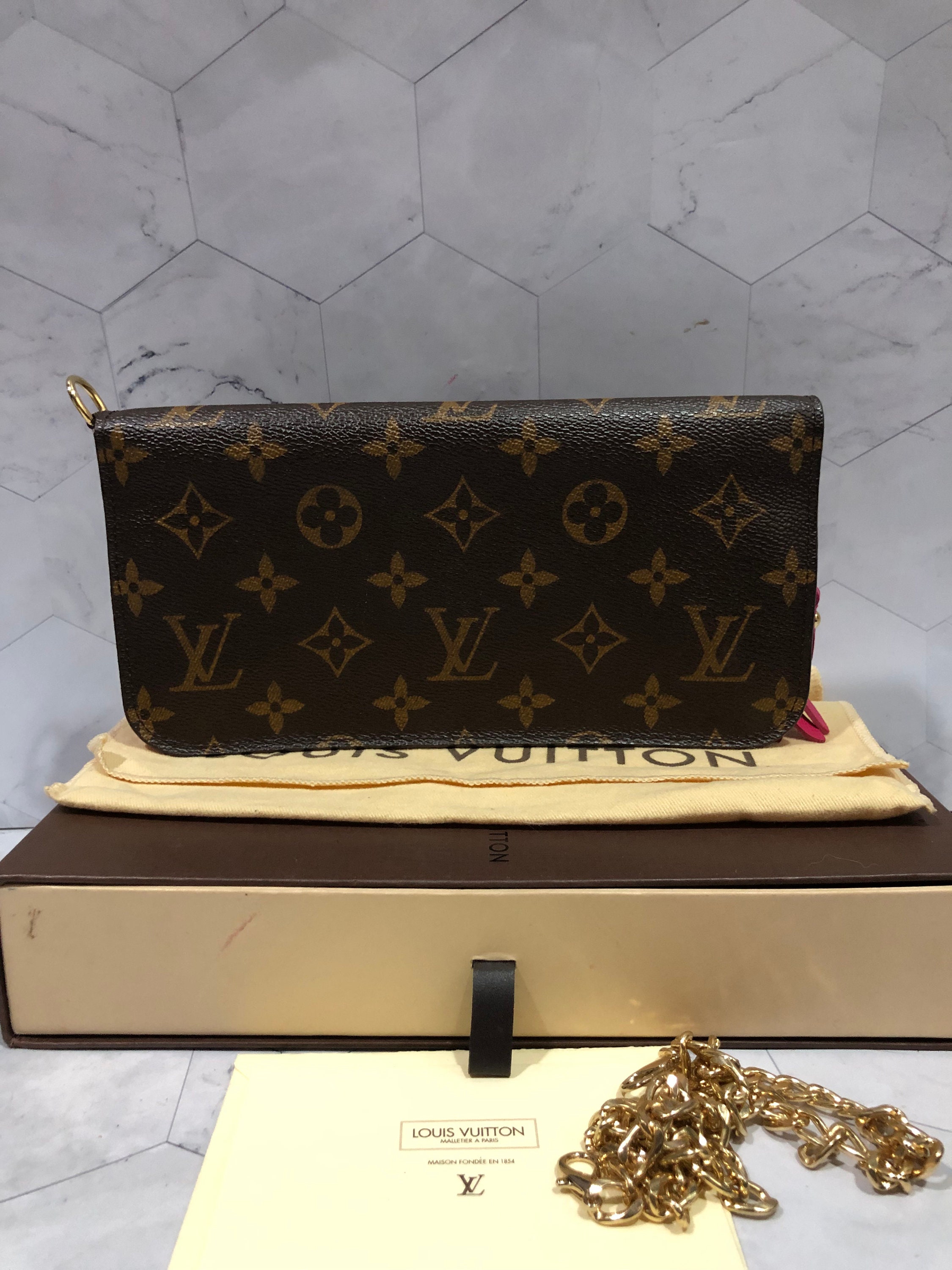 Louis Vuitton Monogram Insolite Long Wallet Added Strap 