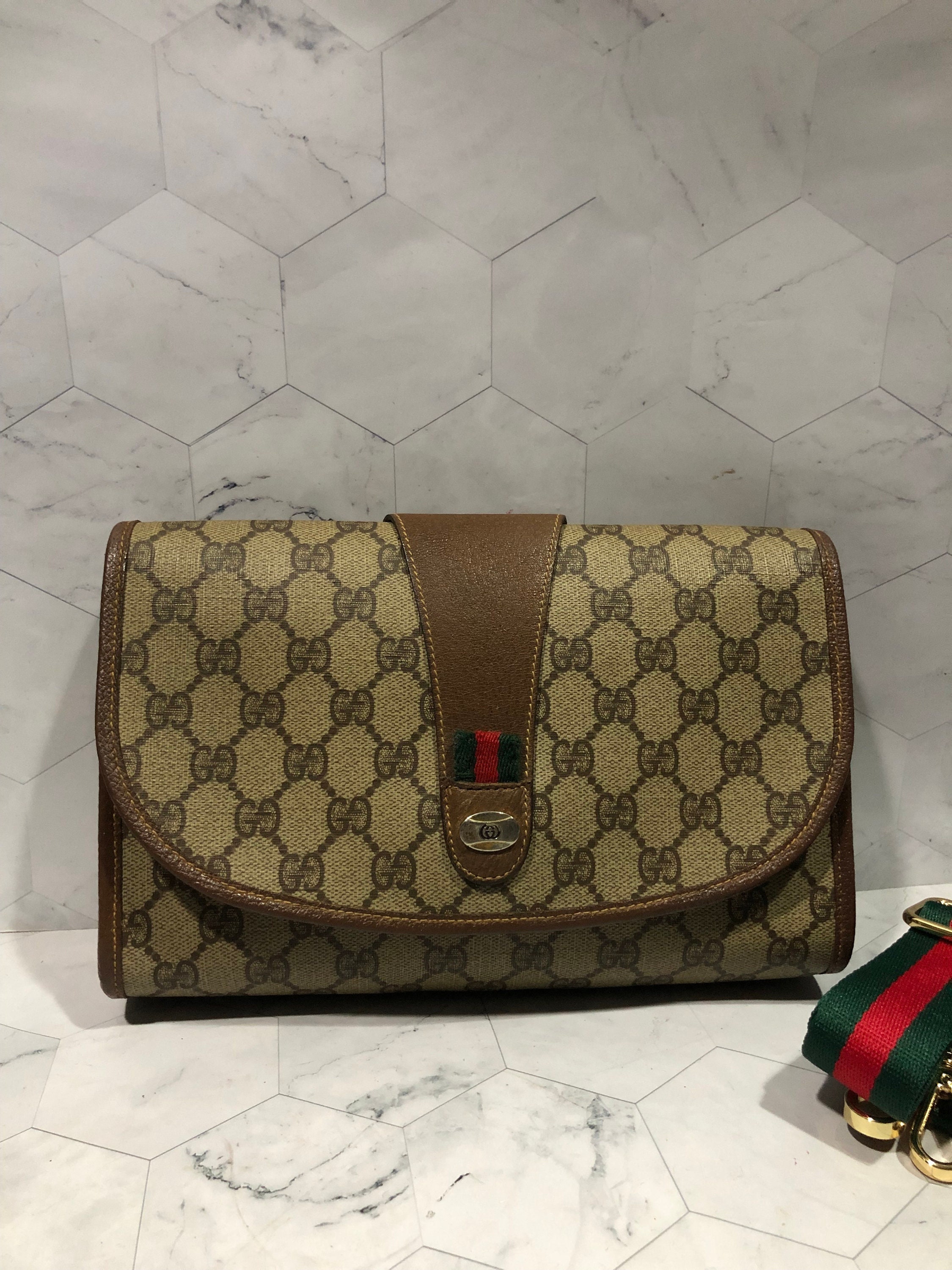 Gucci - Men - GG Retro Leather-trimmed Monogrammed Coated-canvas Backpack Neutrals