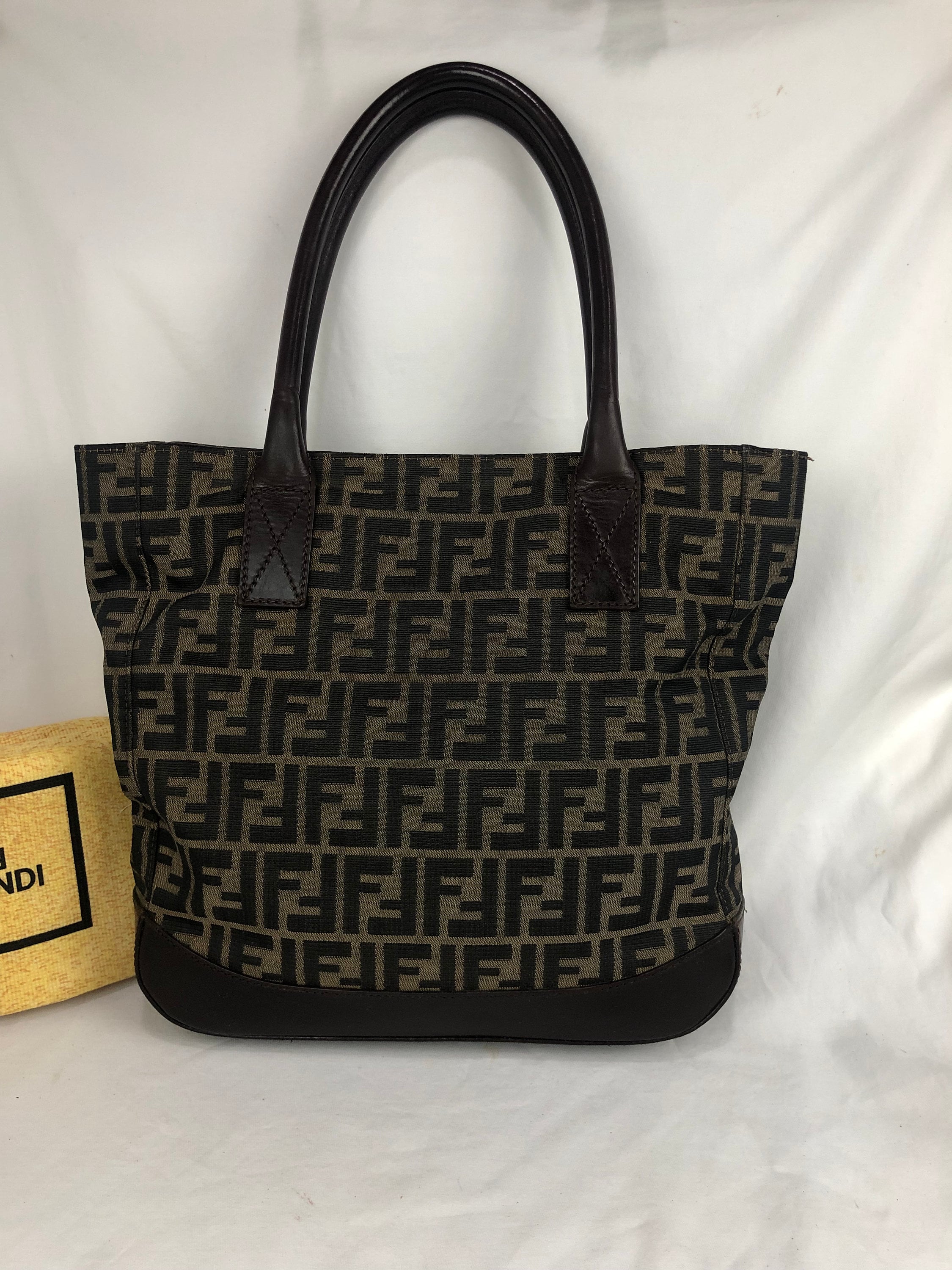 Fendi Vintage Large Tote Shopping Bag 